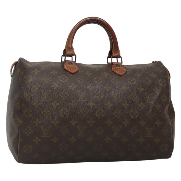 LOUIS VUITTON Monogram Speedy 35 Hand Bag M41524 LV Auth bs28622 - Picture 1 of 16